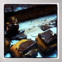 Gooey Caramel, Marshmallow et bonbons au chocolat