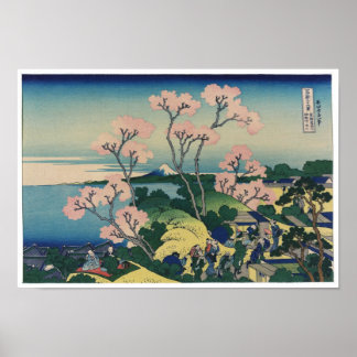Affiches Goten-yama Hill Hokusai Art japonais