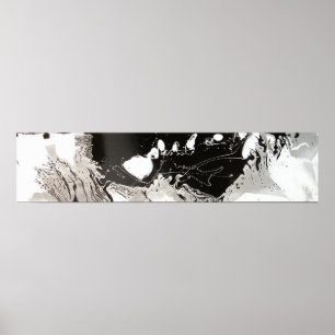 Affiches Goutte Noir Argenté