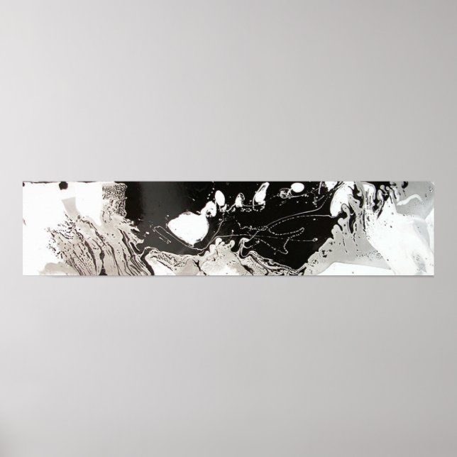 Affiches Goutte Noir Argenté (Devant)