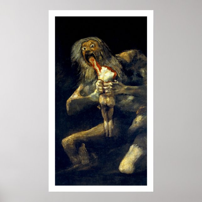 Affiches Goya : Saturne dévorant son fils (Devant)