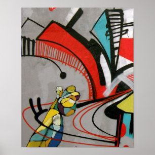 Affiches Graffiti - ATTENDEZ !