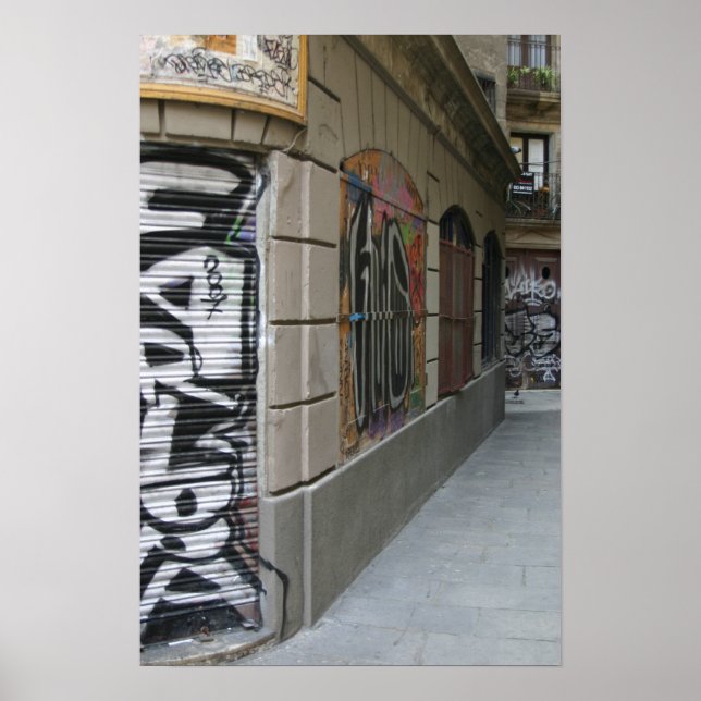 Affiches Graffiti - Barcelone (Devant)