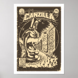 Affiches Graffiti - CANZILLA - Retro SciFi Monster Comic