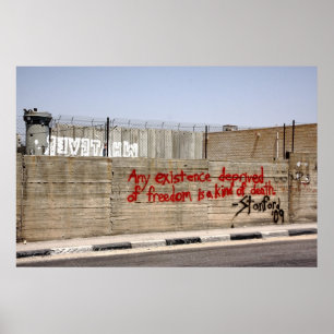 Affiches Graffiti de mur d'apartheid de la Palestine