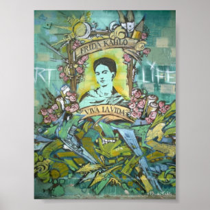 Affiches Graffiti Frida Kahlo