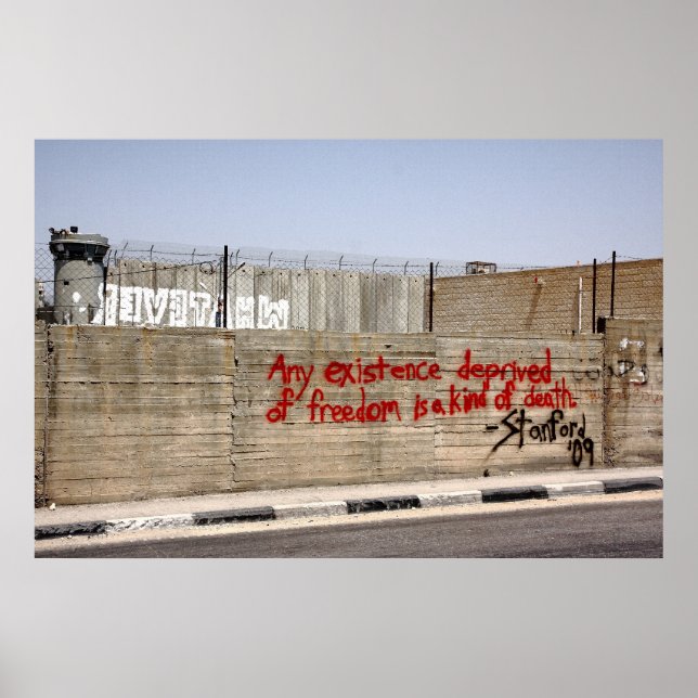 Affiches Graffiti muraux de l'apartheid palestinien (Devant)