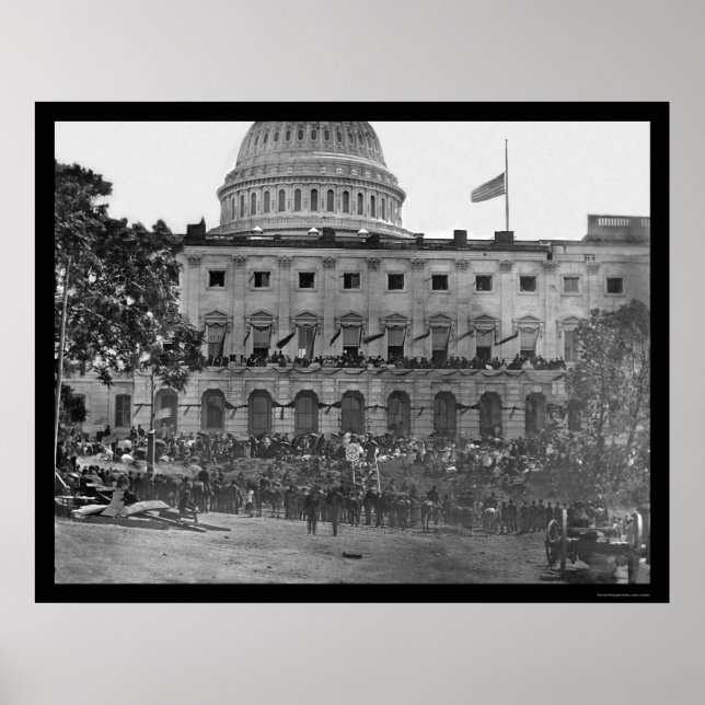 Affiches Grand Army Review par le US Capitol 1865 (Devant)