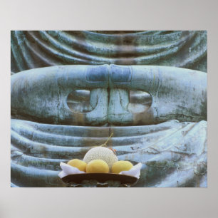 Affiches Grand Bouddha Détail, temple Kotokuji, Kamakura,