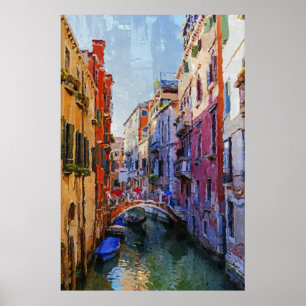 Affiches Grand canal de Venise, Italie