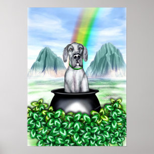 Affiches Grand Dane Blue UC Pot O Gold