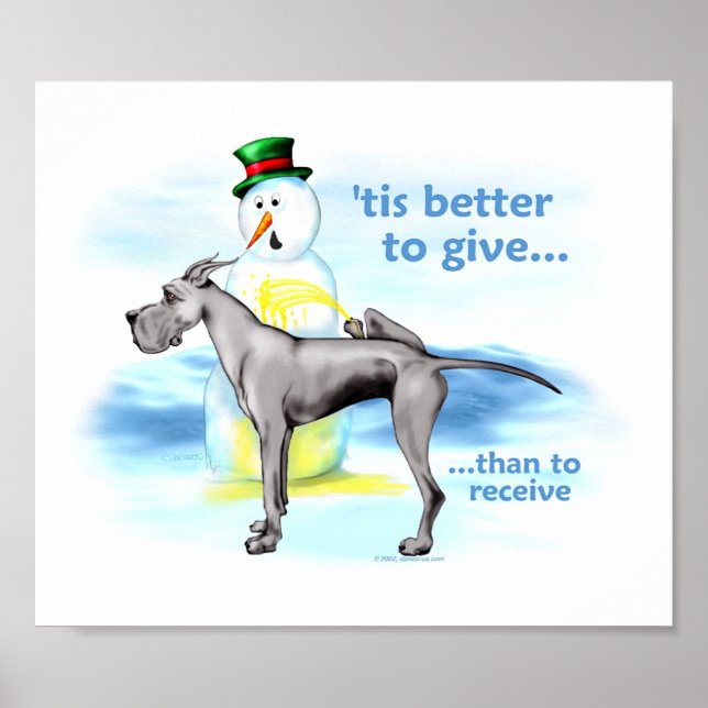 Affiches Grand Dane BTG Noir (Devant)