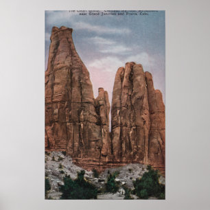 Affiches Grand Junction, CO - Vue du monument national de C