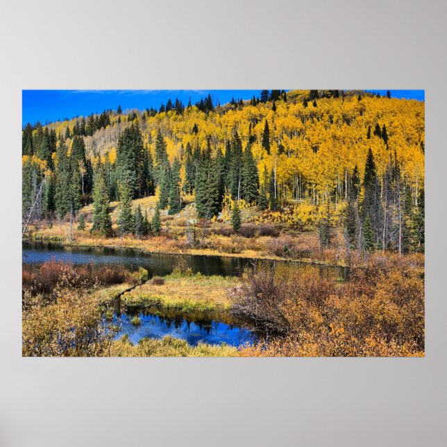 Affiches Grand Mesa en automne, Colorado Ouest (Devant)