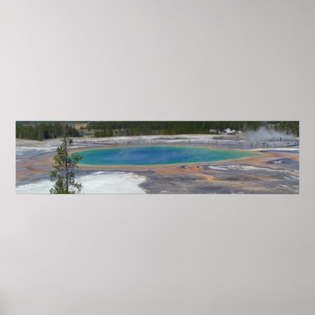 Affiches Grand Prismatic Spring Parc national de Yellowston (Devant)