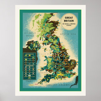 Affiches Grande-Bretagne ~ Voyage britannique Vintage