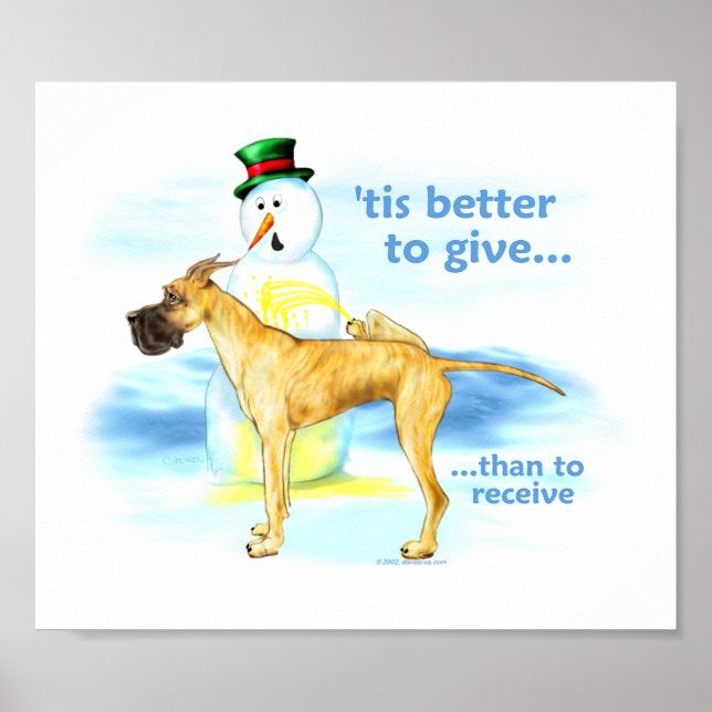 Affiches Grande Dane BTG Brindle (Devant)