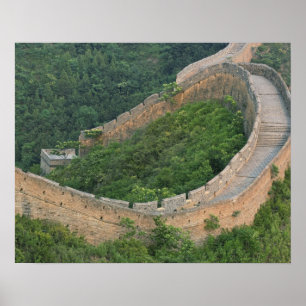 Affiches Grande Muraille de Chine à Jinshanling, Chine.