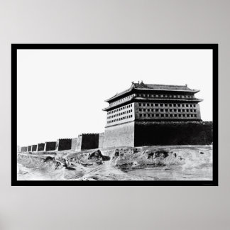 Affiches Grande Muraille de Chine à Pékin 1918