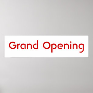 Affiches Grande ouverture
