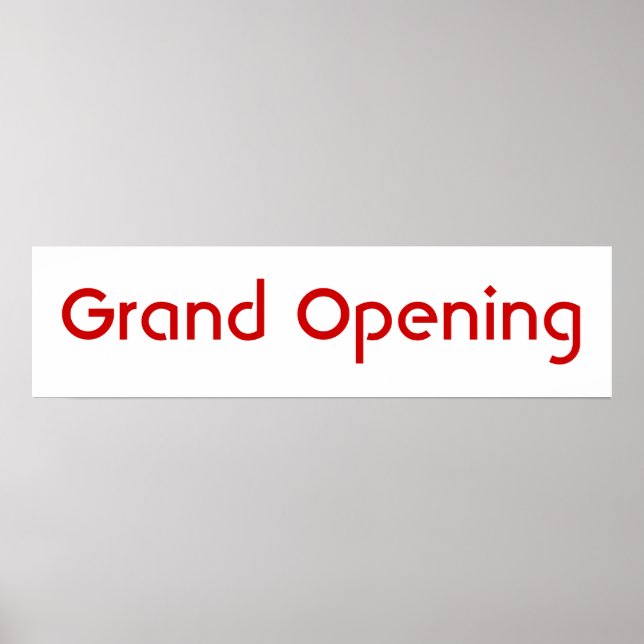 Affiches Grande ouverture (Devant)