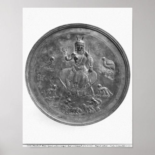 Affiches Grande patère représentant une déesse (Devant)