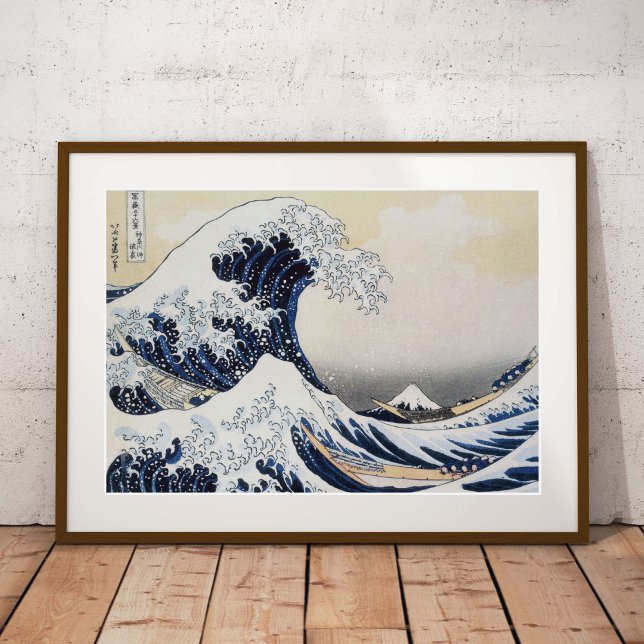 Affiches Grande vague au large de Kanagawa Hokusai (Créateur téléchargé)