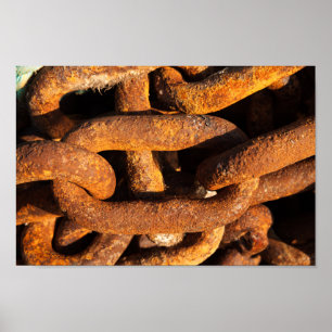 Affiches Grandes chaînes de fer de l'ancre des navires