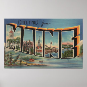 Affiches Grandes scènes de lettre du Maine (hiver)