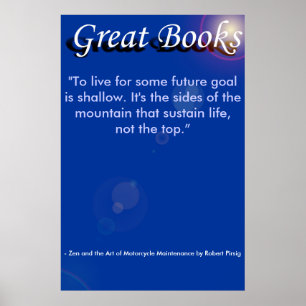 Affiches grands livres, "Vivre pour un futur dieu...