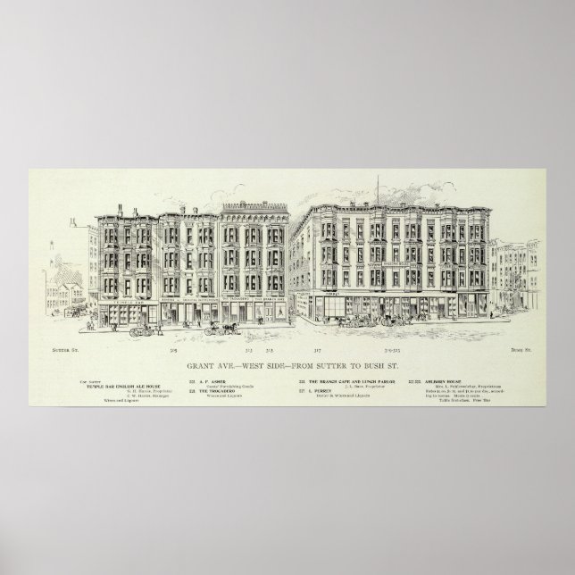 Affiches Grant West side Sutter et Bush (Devant)