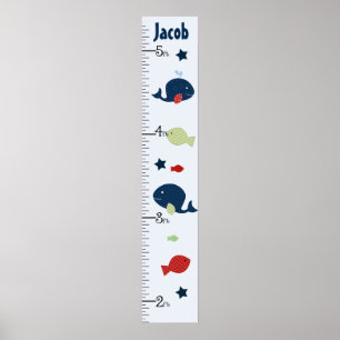 Affiches Graphique de croissance de la baleine/poisson Jack