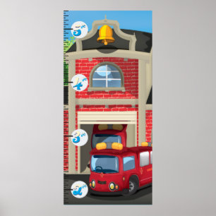 Affiches Graphique de croissance de la caserne de pompiers