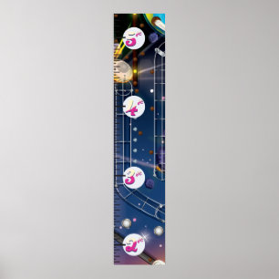 Affiches Graphique de croissance de la machine à flipper Su