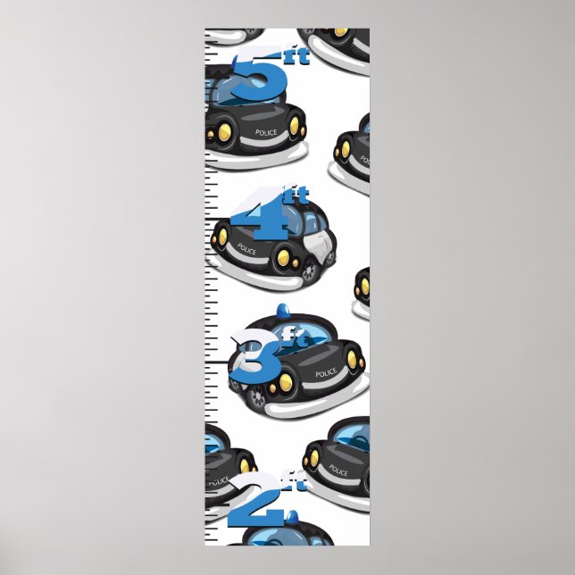 Affiches Graphique de croissance de la police (Devant)