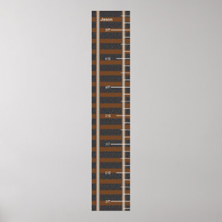 Affiches Graphique de croissance des voies ferrées