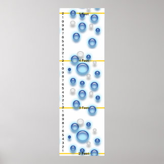 Affiches Graphique de croissance - Monter avec les bulles