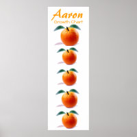 Graphique de croissance pour enfants Orange Blosso
