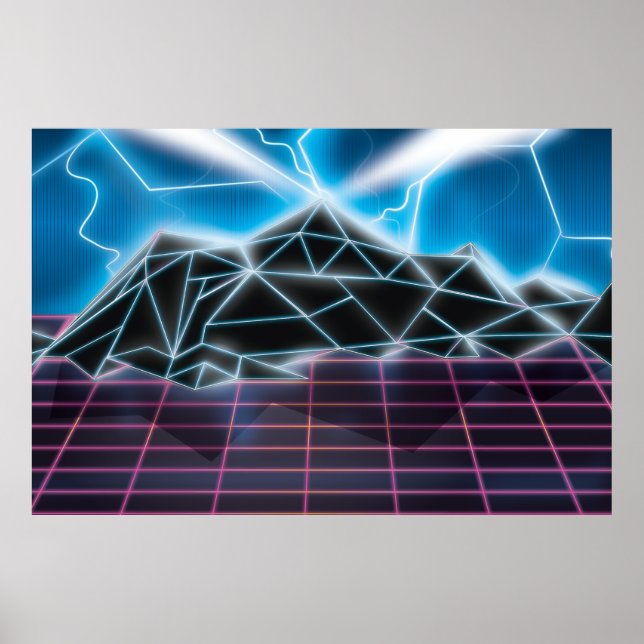 Affiches Graphique de jeux vidéo Retro 1980 (Devant)