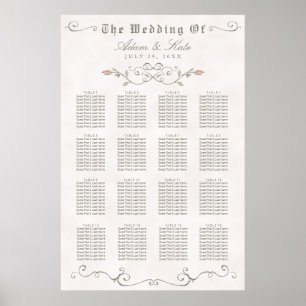 Affiches GRAPHIQUE DE SIÈGE 121-160   Élégant Mariage de be