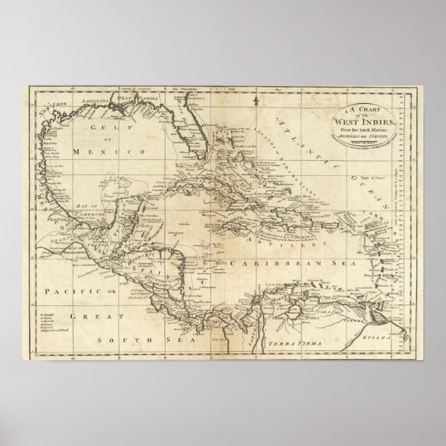 Affiches Graphique des Antilles 3 (Devant)
