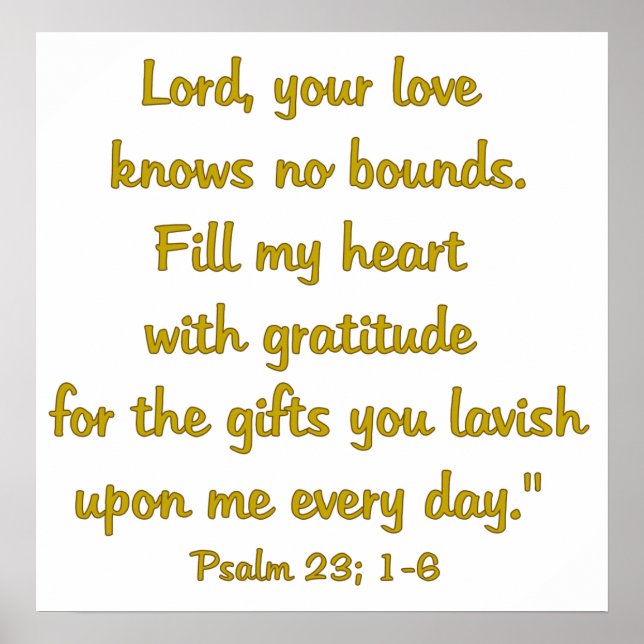 Affiches Gratitude (Devant)