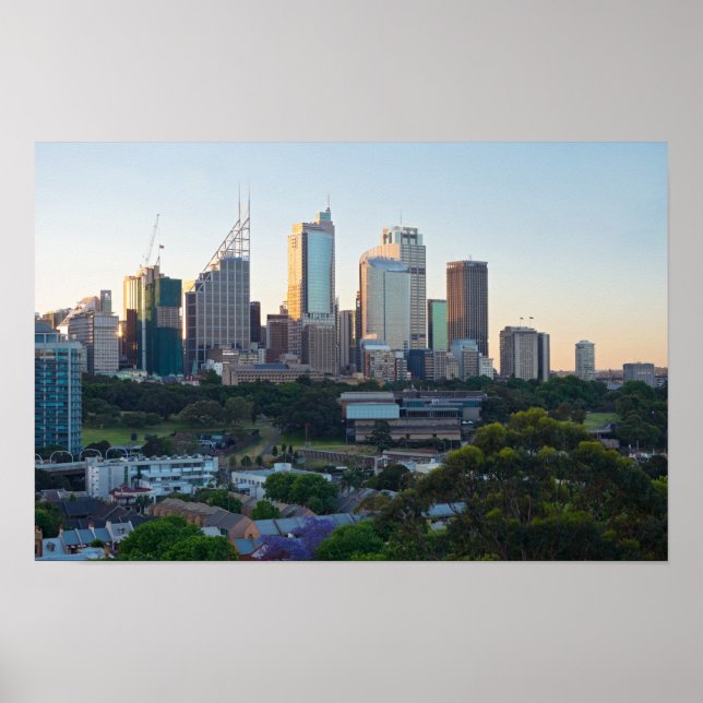 Affiches Gratte-ciel du centre des affaires de Sydney (Devant)