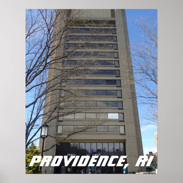 Affiches Gratte-ciel, rue Thayer, Providence, RI (Devant)
