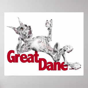 Affiches Great Dane Ramenée Merle
