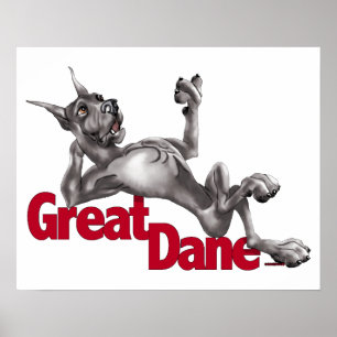 Affiches Great dane s'est remis le noir