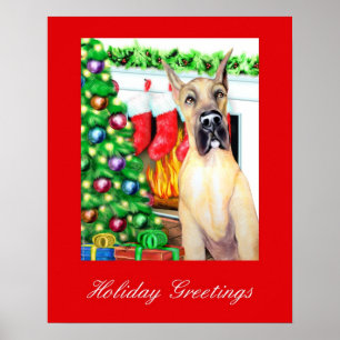 Affiches Great Dane Stockings Fawn