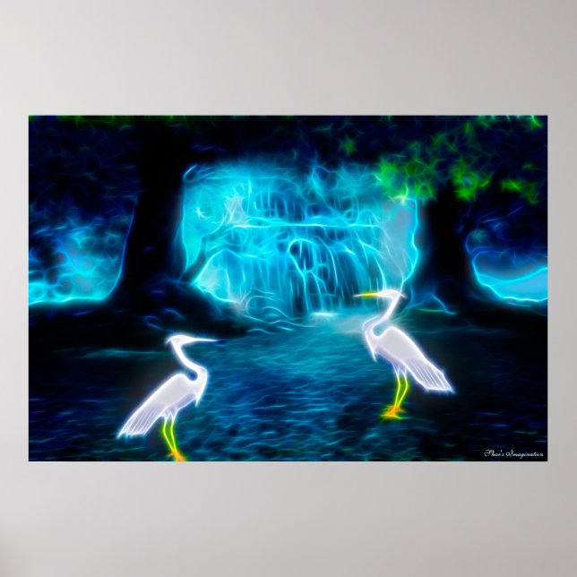 Affiches Great Egret Falls (Devant)