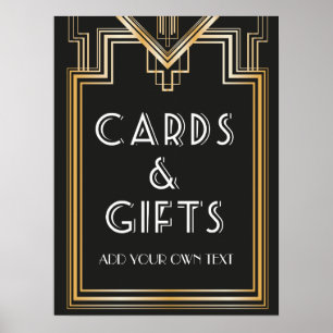 Affiches Great Gatsby Cartes inspirées et cadeaux Signalisa