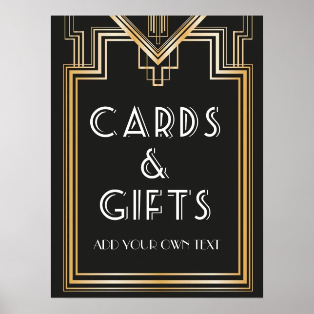 Affiches Great Gatsby Cartes inspirées et cadeaux Signalisa (Devant)